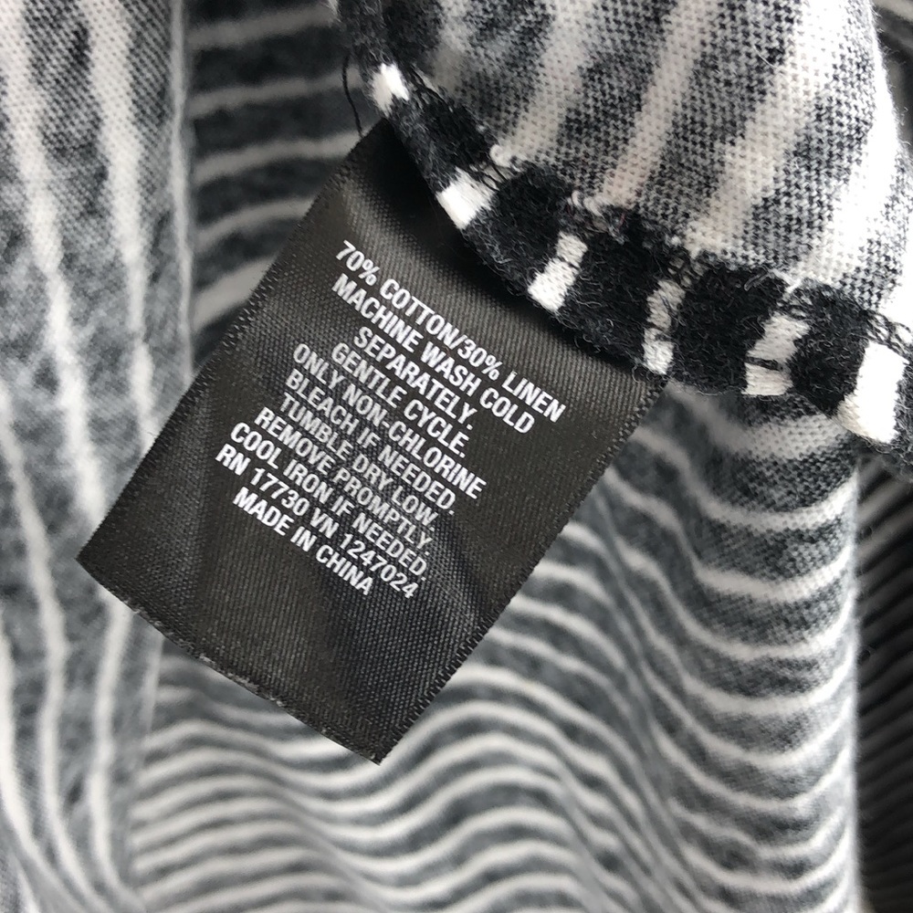 Striped Longsleeve, High Split Hem - image 8